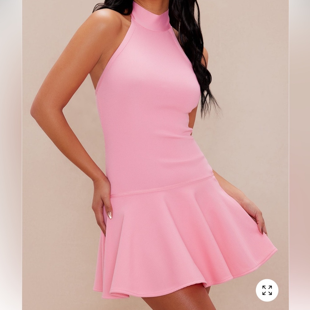 Fashion Nova Rosalie Pink Bandage Mini Dress